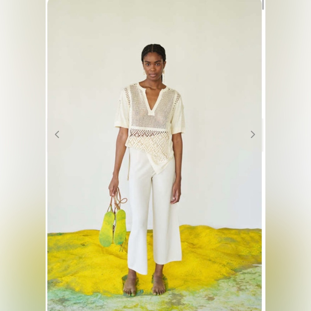 Sita Murt Crochet Tunic in Butter Size 42=6